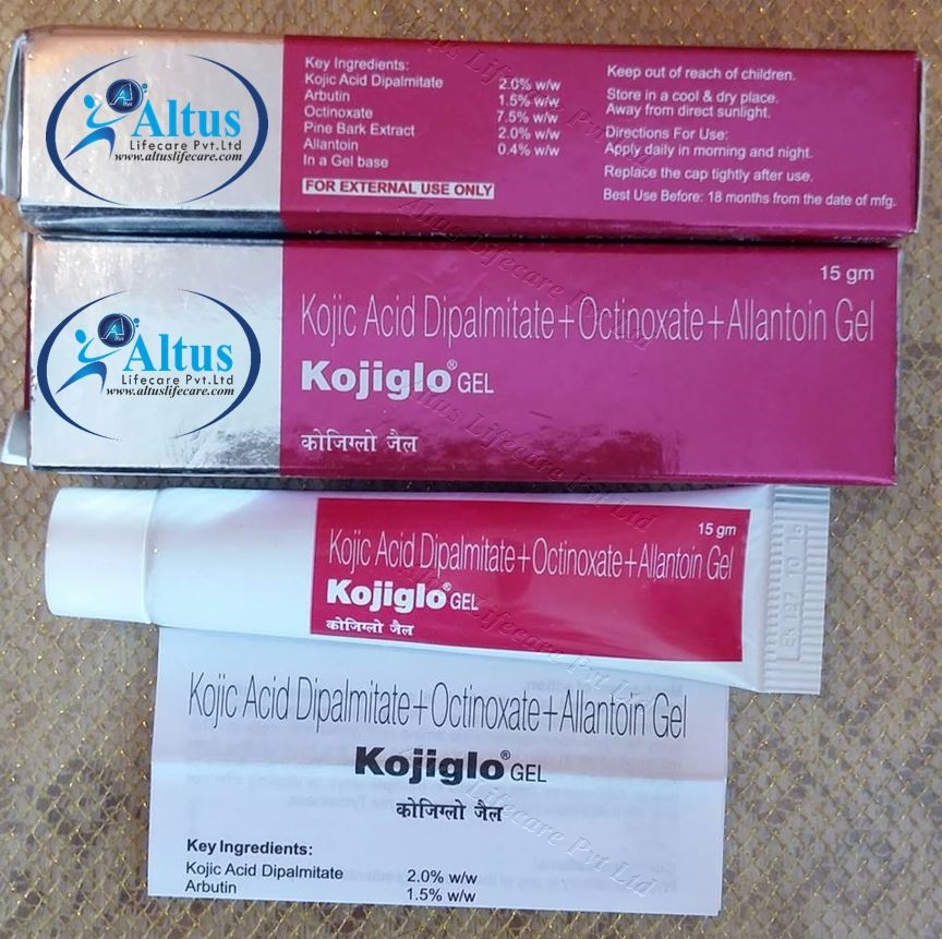 Kojiglo Gel | Kojic Acid Dipalmitate | Arbutin | Octinoxate