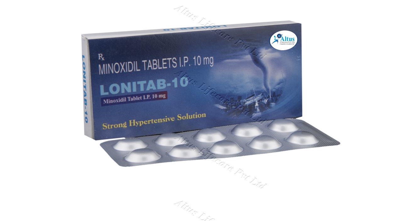 Buy Lonitab 10 Tablet (Minoxidil 10mg)